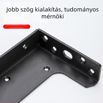 L-típusú nehéz függőleges konzol TV- és fürdőszobai szekrényekhez, acélból, elektroplatált felülettel, modern letisztult stílus