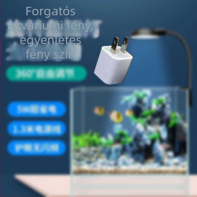 Akváriumi LED világítás csíptetős kivitelben – teljes spektrumú megvilágítás vízi növényekhez, USB táplálás