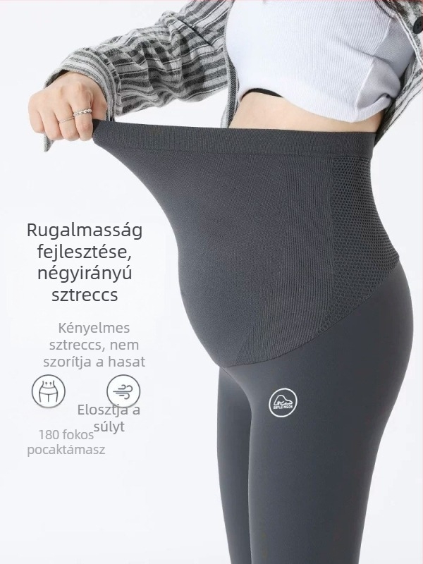 Terhes nőknek szánt nadrág és külső viselésre alkalmas leggings, 2026 nyári könnyű fazon, nagy méret, jóga Shark-stílusú nadrág, nem szorít a hasra