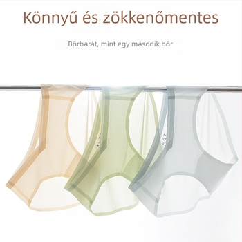 Nyári lélegző kismama alsó, közép-tól késői terhességre, ice silk anyag, plusz méret