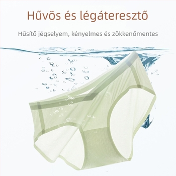 Nyári lélegző kismama alsó, közép-tól késői terhességre, ice silk anyag, plusz méret