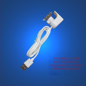 Kör alakú akváriumi clip-lámpa, USB-tápellátás, 1W, műanyag ház, 100 g, Youqu