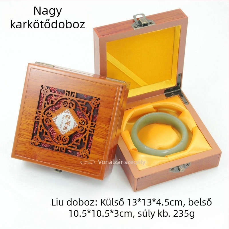 Fából készült ékszerdoboz karkötők és nyakláncok számára — exkluzív bemutató doboz, Aolan Jewelry