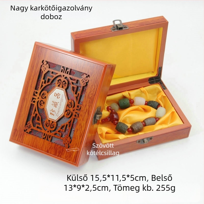Fából készült ékszerdoboz karkötők és nyakláncok számára — exkluzív bemutató doboz, Aolan Jewelry