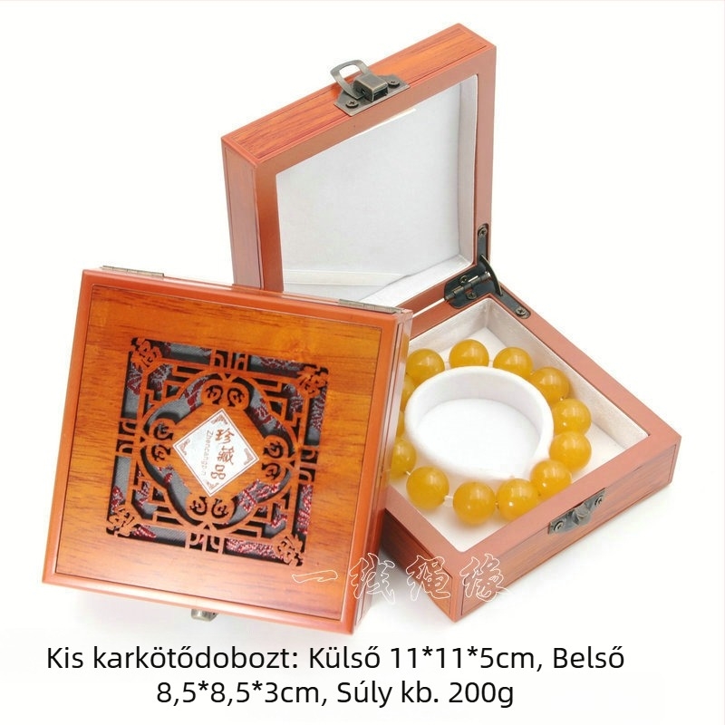 Fából készült ékszerdoboz karkötők és nyakláncok számára — exkluzív bemutató doboz, Aolan Jewelry