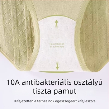 Anyasági fehérnemű pamutból, belső pamut betéttel, alacsony derekú, has támasz