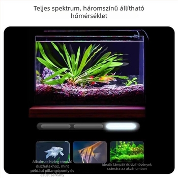 Okos teljes spektrumú LED akváriumi clip lámpa vízinövényekhez