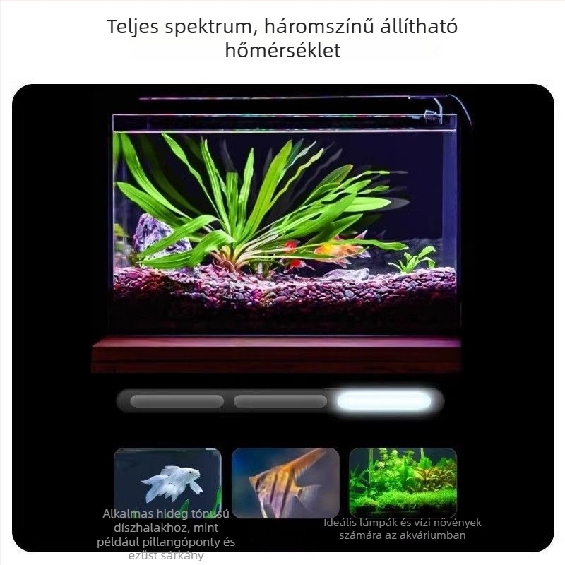 Okos teljes spektrumú LED akváriumi clip lámpa vízinövényekhez