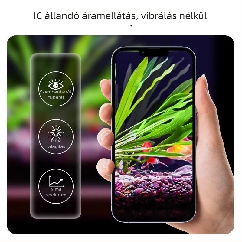 Okos teljes spektrumú LED akváriumi clip lámpa vízinövényekhez