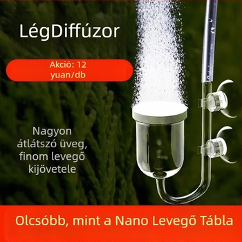 Akváriumi oxigénpumpa csendes működéssel, Air Refiner, Air Disc és Nano Bubble Stone
