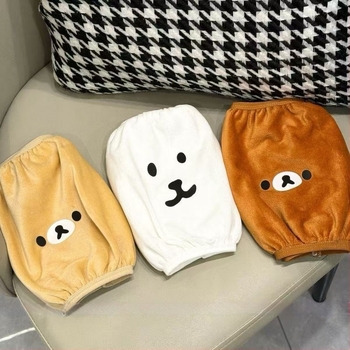 Rilakkuma mintás ujjvédők — uniszex, őszi–téli, anti-szennyeződés, nyomtatott kivitel