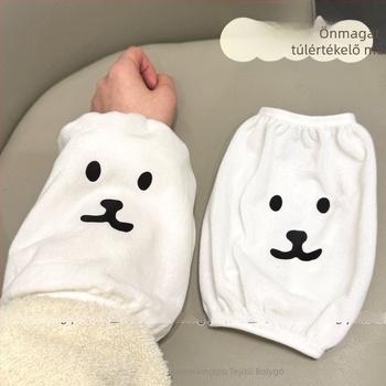 Rilakkuma mintás ujjvédők — uniszex, őszi–téli, anti-szennyeződés, nyomtatott kivitel