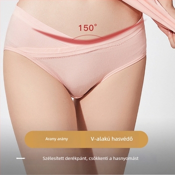 V-alakú, alacsony derekú kismama fehérnemű, hasi támasz, légáteresztő, antibakteriális, pamut bélés