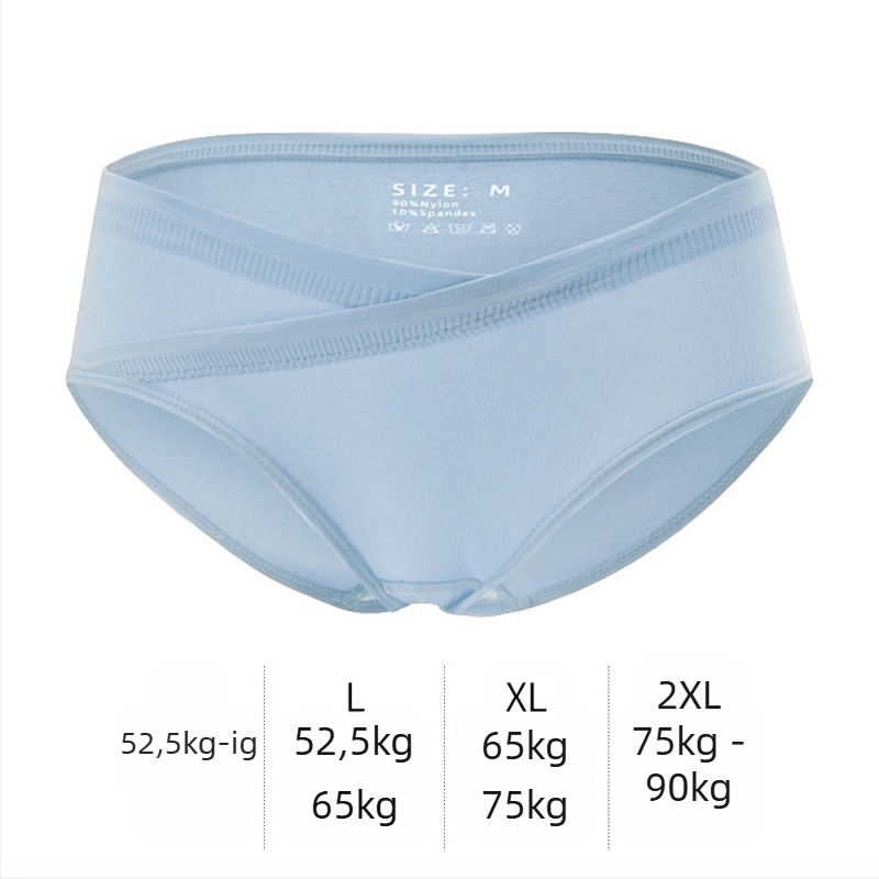 V-alakú, alacsony derekú kismama fehérnemű, hasi támasz, légáteresztő, antibakteriális, pamut bélés