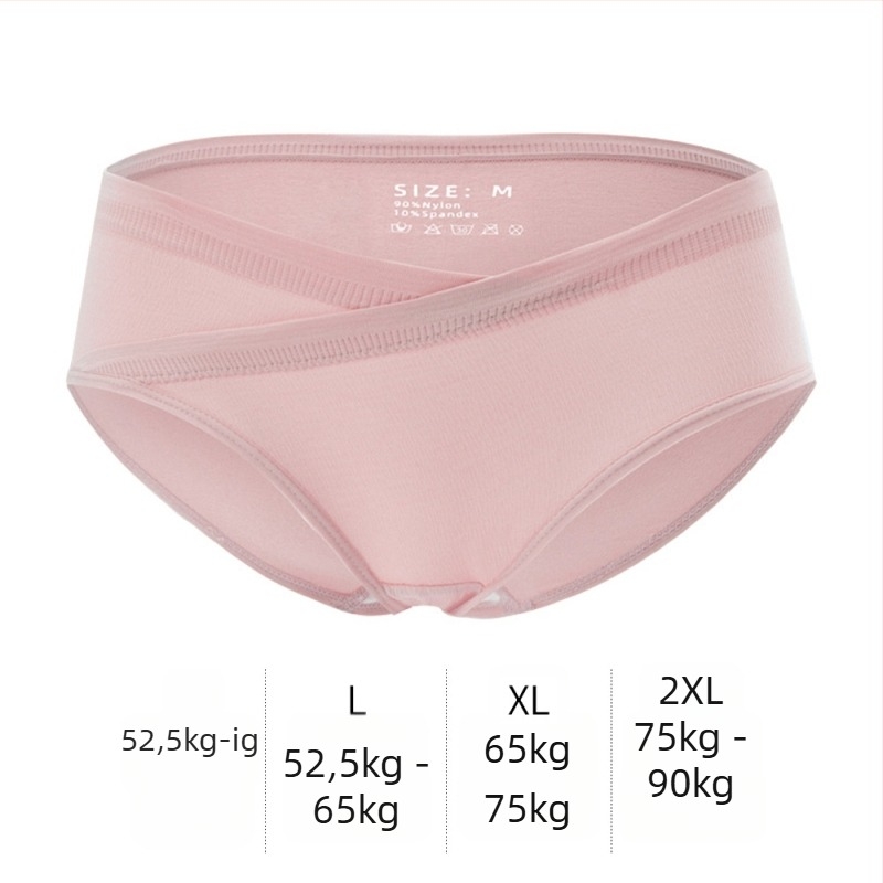 V-alakú, alacsony derekú kismama fehérnemű, hasi támasz, légáteresztő, antibakteriális, pamut bélés