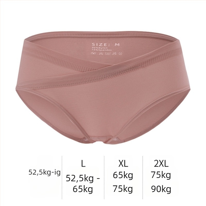 V-alakú, alacsony derekú kismama fehérnemű, hasi támasz, légáteresztő, antibakteriális, pamut bélés