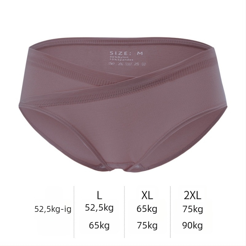 V-alakú, alacsony derekú kismama fehérnemű, hasi támasz, légáteresztő, antibakteriális, pamut bélés