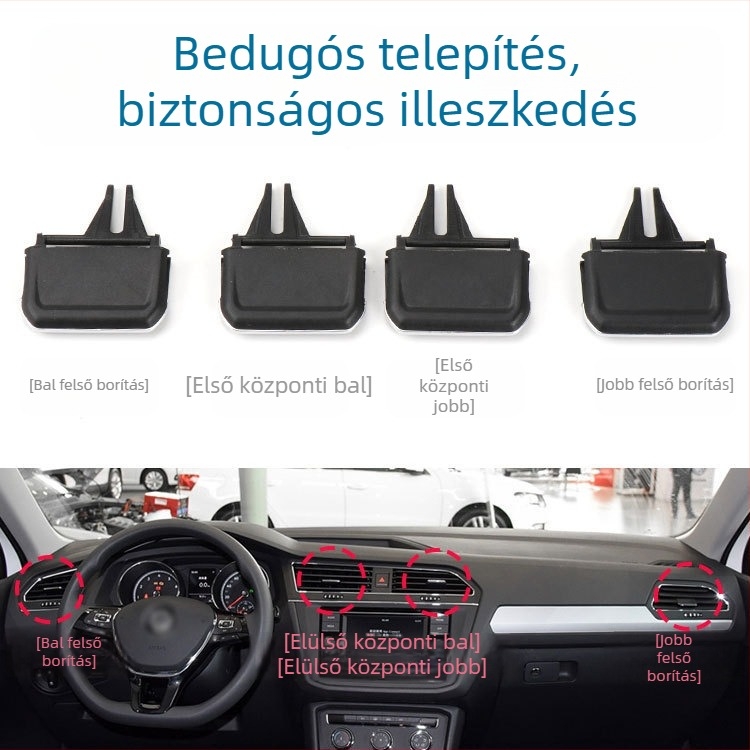 VW Tiguan L légcsatorna lamella klip — Oukachi, Tiguan L-kompatibilis