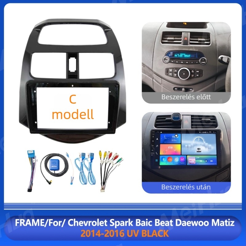 9 hüvelykes Android navigációs keret készlet Chevrolet Spark Beat és Daewoo Matiz számára (2010–2020)