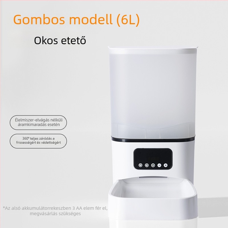 Leben automata macska etető kamerával — időzített adagolás, intelligens vizuális etetés