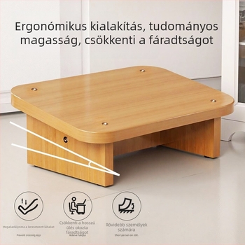 Irodai lábtámasz az asztal alatt – Egyszerű modern stílus, mesterséges lemez alapanyag, Model Footrest, Gyerekeknek és felnőtteknek megfelelő