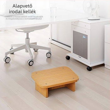 Irodai lábtámasz az asztal alatt – Egyszerű modern stílus, mesterséges lemez alapanyag, Model Footrest, Gyerekeknek és felnőtteknek megfelelő
