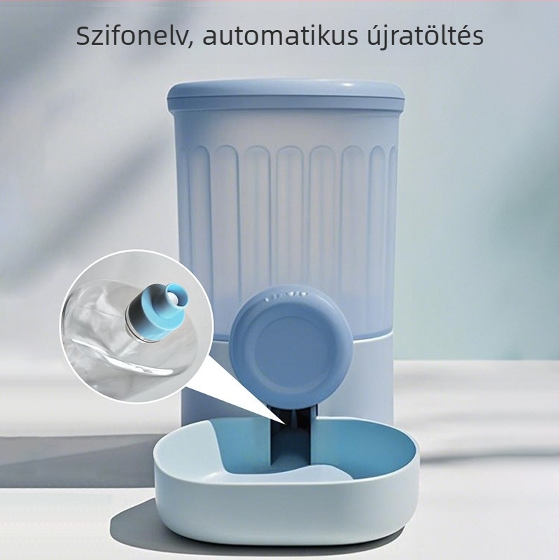 Állateledeles automatikus víz- és etető adagolóval, függő kétfunkciós kivitel, PP anyag