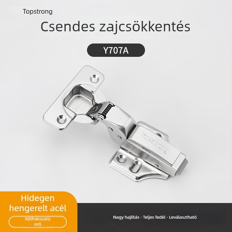 Top Solid TOPSTRONG zsanér szekrényajtókhoz – rozsdamentes acél csillapító, modellek 707/717, különféle ajtókhoz, modern egyszerű stílus