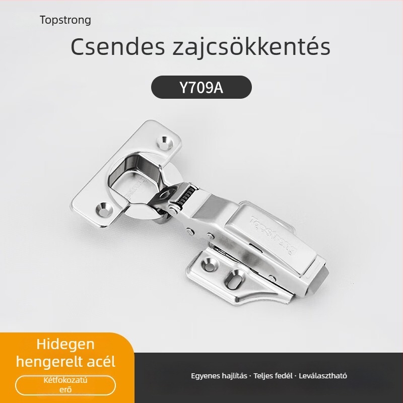 Top Solid TOPSTRONG zsanér szekrényajtókhoz – rozsdamentes acél csillapító, modellek 707/717, különféle ajtókhoz, modern egyszerű stílus