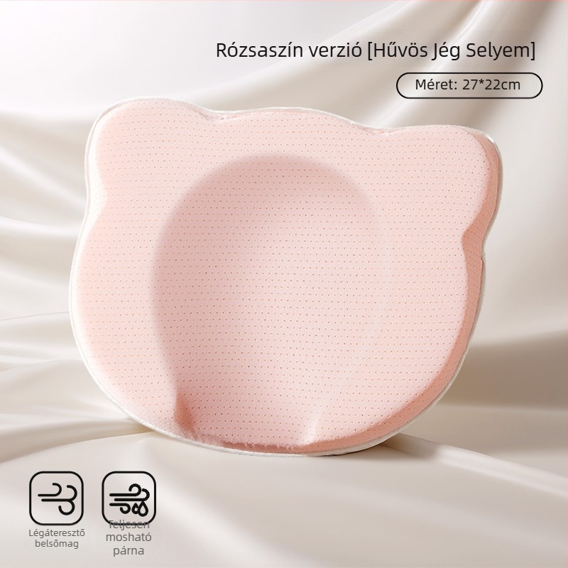 Újszülött fej formázó párna – fejforma korrigálása, lapos fej prevenciója, 0-6 hónap, 100% pamut