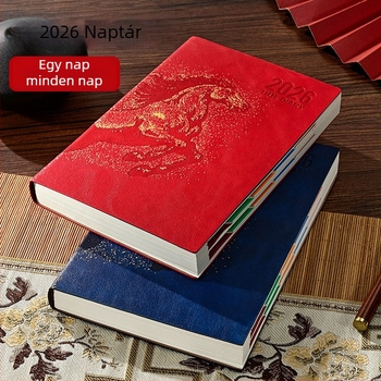 Notesz Really Enjoy PU borítóval, varrott kötés, Dowling papír 80gsm, több mint 400 oldal