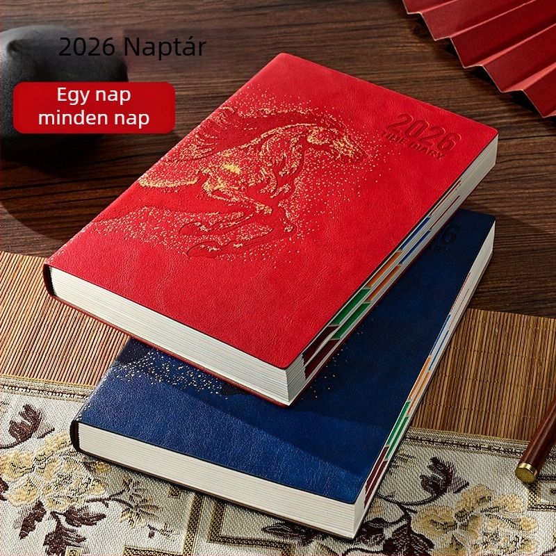 Notesz Really Enjoy PU borítóval, varrott kötés, Dowling papír 80gsm, több mint 400 oldal