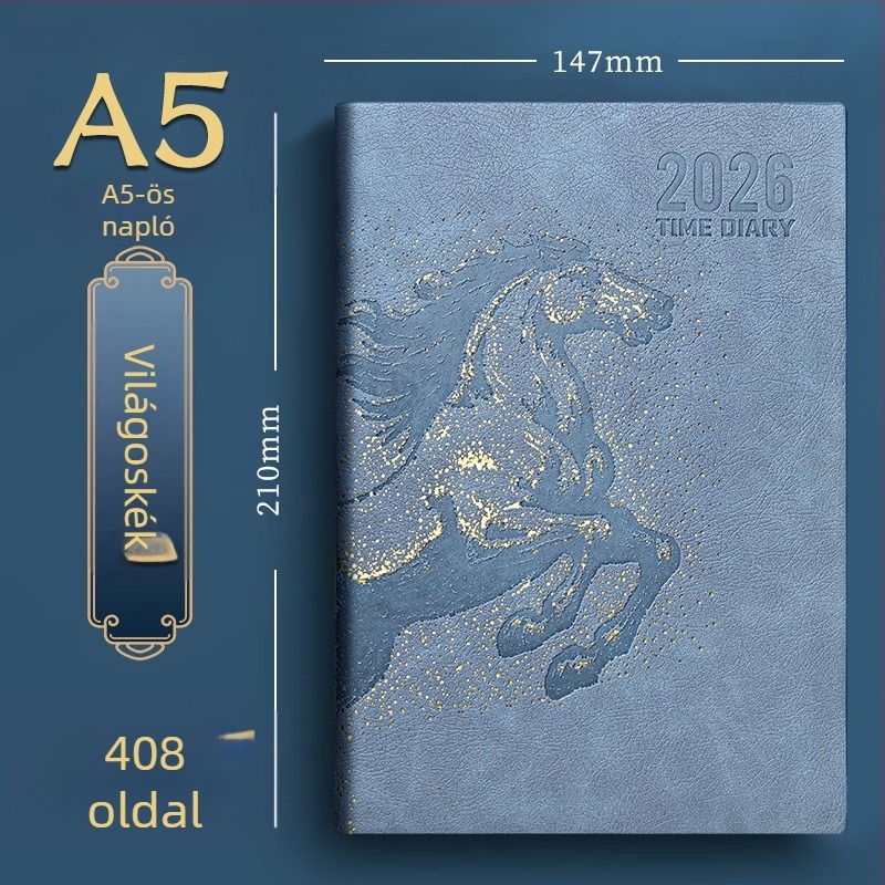 Notesz Really Enjoy PU borítóval, varrott kötés, Dowling papír 80gsm, több mint 400 oldal