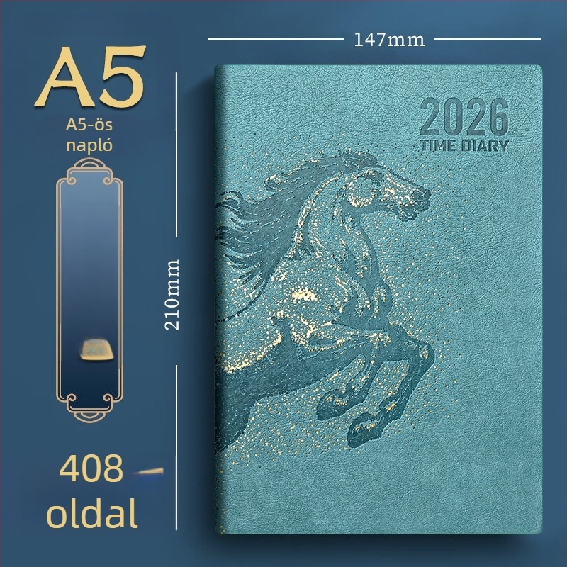 Notesz Really Enjoy PU borítóval, varrott kötés, Dowling papír 80gsm, több mint 400 oldal