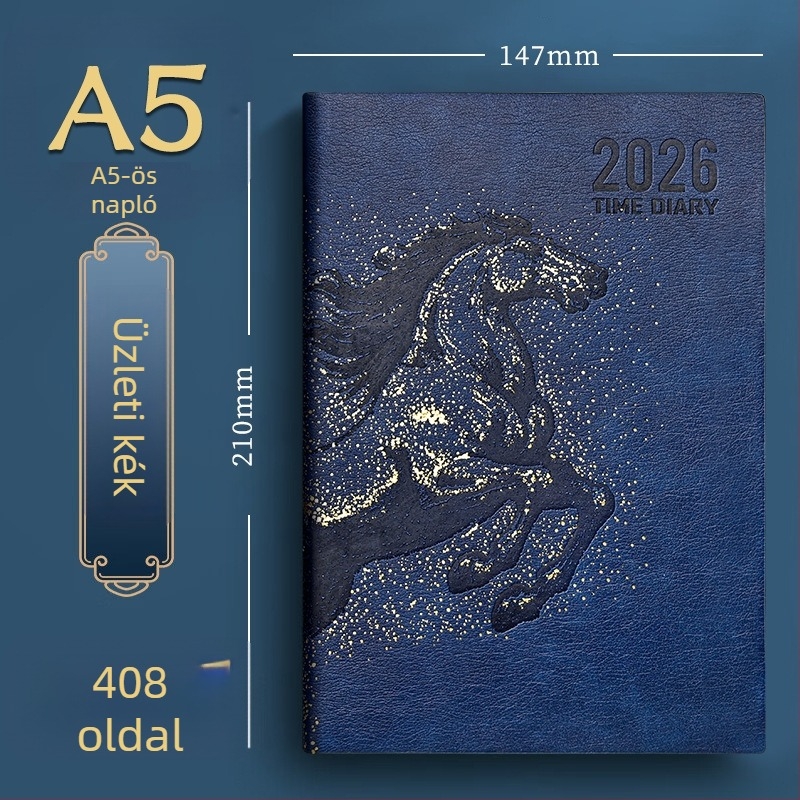 Notesz Really Enjoy PU borítóval, varrott kötés, Dowling papír 80gsm, több mint 400 oldal