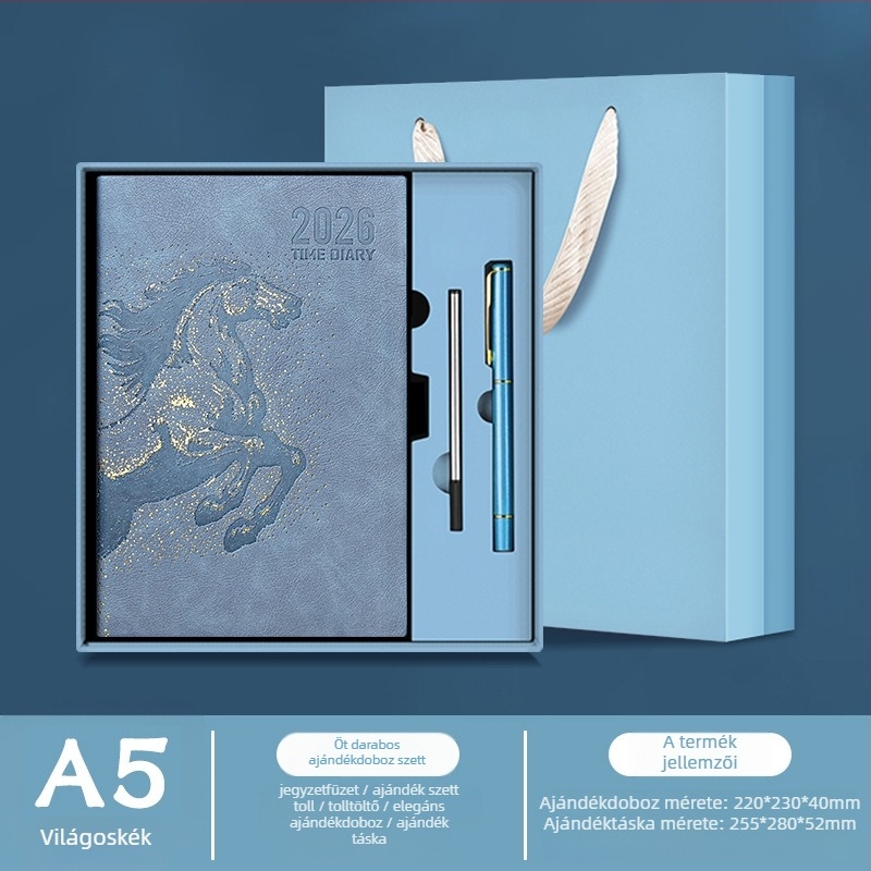 Notesz Really Enjoy PU borítóval, varrott kötés, Dowling papír 80gsm, több mint 400 oldal
