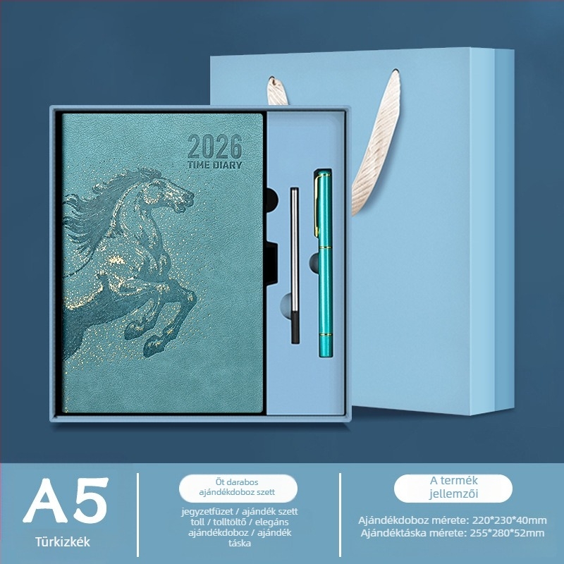 Notesz Really Enjoy PU borítóval, varrott kötés, Dowling papír 80gsm, több mint 400 oldal