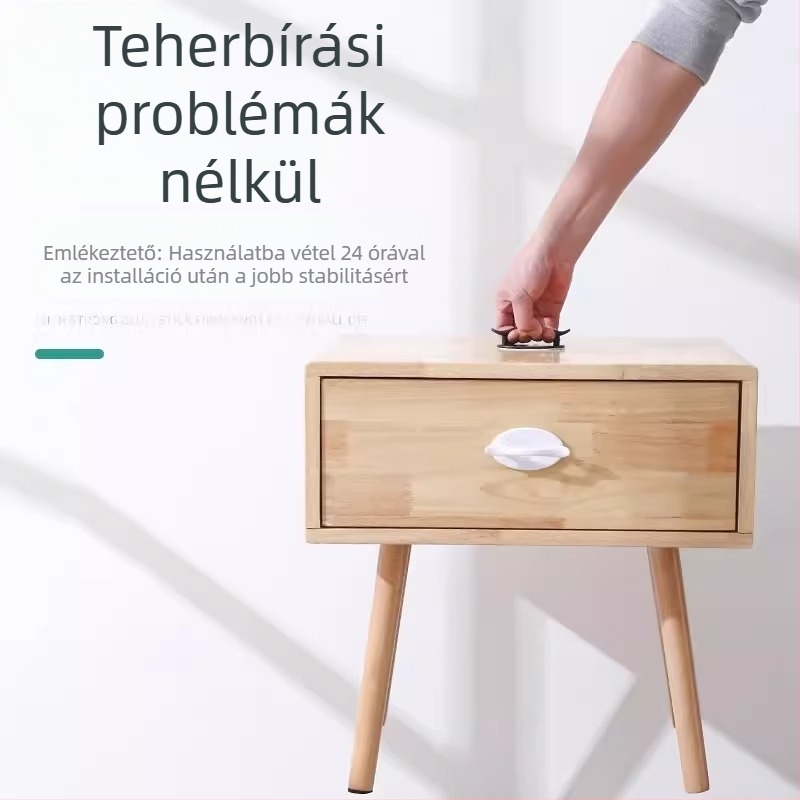 Műanyag konyhaszekrény ajtó fogantyú vákuumos szívó kupakkal üvegcsúszó ajtókhoz, modell 2106232300