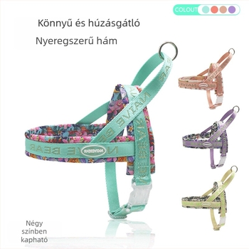 Légáteresztő nyeregszerű kutya hám, kis- és közepes testű kutyáknak, könnyű