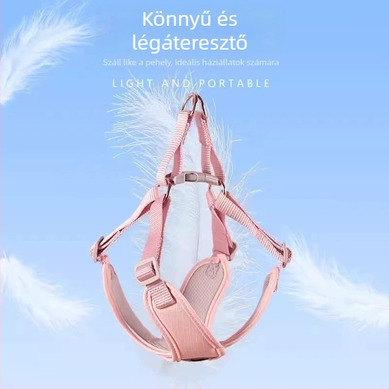 Kutyamell-hám — poliészter, lélegző, puha, szakadásálló, ergonómiai illeszkedés