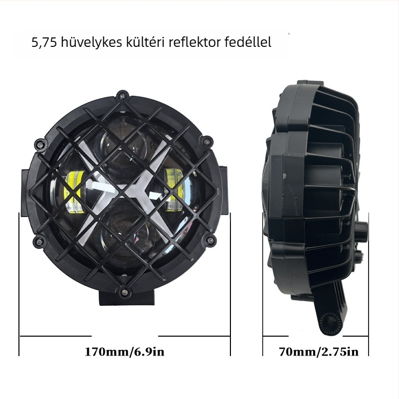 Autó LED külső spotlámpa - 80W, 12-80V, IP67, LED, univerzális kompatibilitás