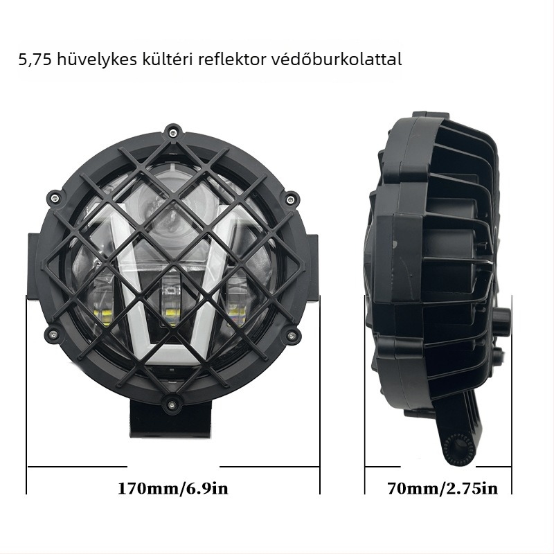 Autó LED külső spotlámpa - 80W, 12-80V, IP67, LED, univerzális kompatibilitás