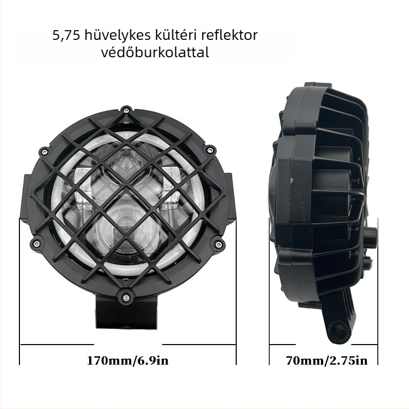 Autó LED külső spotlámpa - 80W, 12-80V, IP67, LED, univerzális kompatibilitás