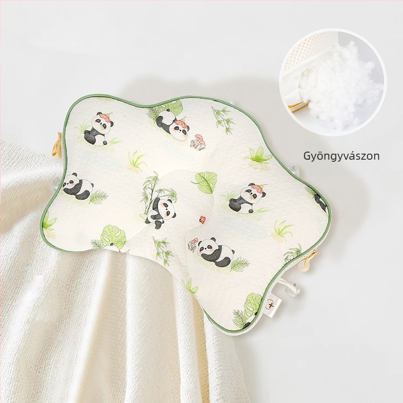 Csillag alakú babapárna memóriahab belsővel, huzat kémiai rostból, testreszabható feldolgozás; belső mag magassága 5 cm alatt; tömeg legfeljebb 0,5 kg; alkalmas csecsemőknek.