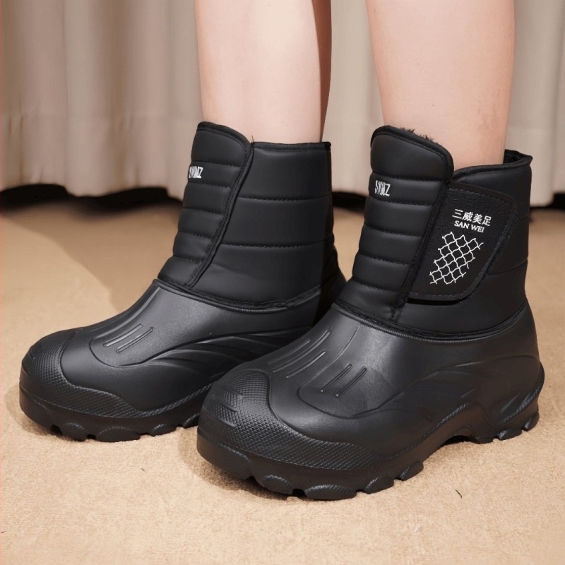 Unisex havas csizma fleece-betéttel, EVA felső és talp, vízálló és könnyű