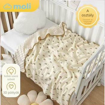 Baba géz pamut takaró – mindennapos használatra, 200–300 g, 100% pamut, 1–12 éveseknek, Little Fresh stílus