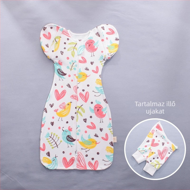 Woven Children Baba alvózsák, ölelős kendő, 100% pamut, poliészter töltet, állatmintás, újszülött