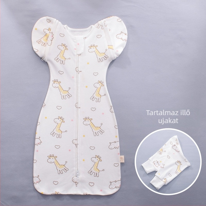 Woven Children Baba alvózsák, ölelős kendő, 100% pamut, poliészter töltet, állatmintás, újszülött