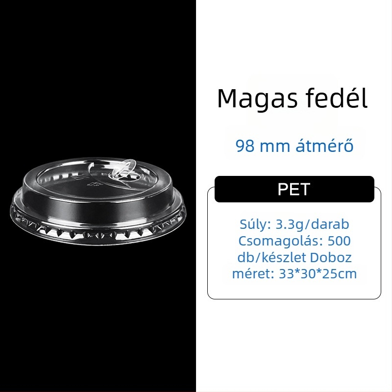 Elviteles PET pohár – kávé és hideg italok, 301-400 ml, testreszabható logó nyomtatás