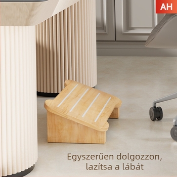 Fából készült lábtámasz az asztal alatt — modern minimalist stílus, többsfunkciós, beltéri használatra
